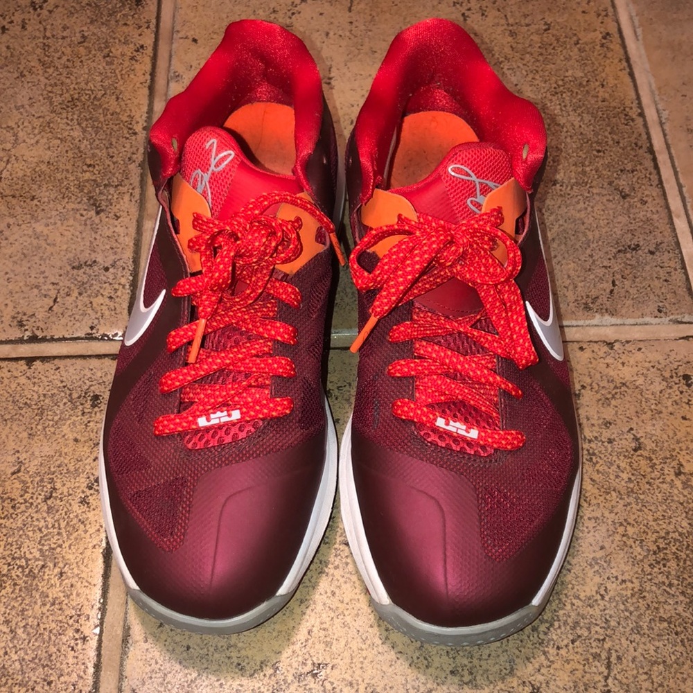 Nike LeBrons basketball shoes.